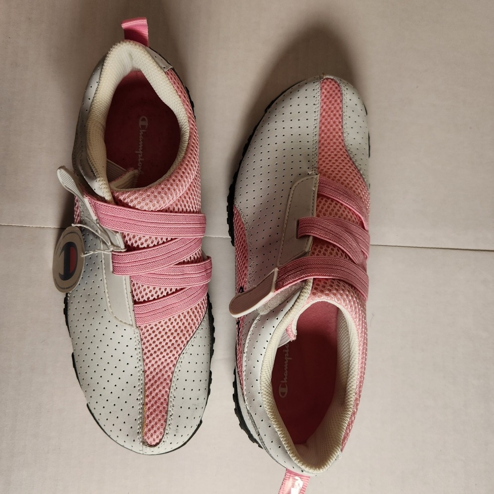 Champion Womens White Pink Perforated Mesh Slip On Sneakers 44930 Size 9.5 NEW - Picture 12 of 12